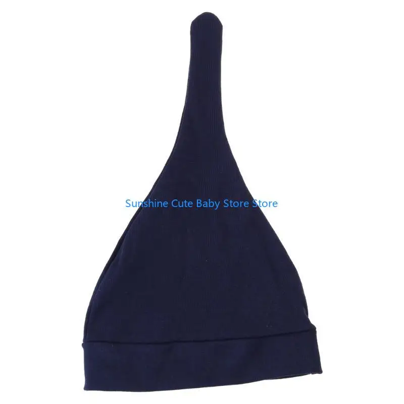 

C5AF Baby Soft Cotton Hat Newborn Infant Tail Knot Beanie Cap Bonnet