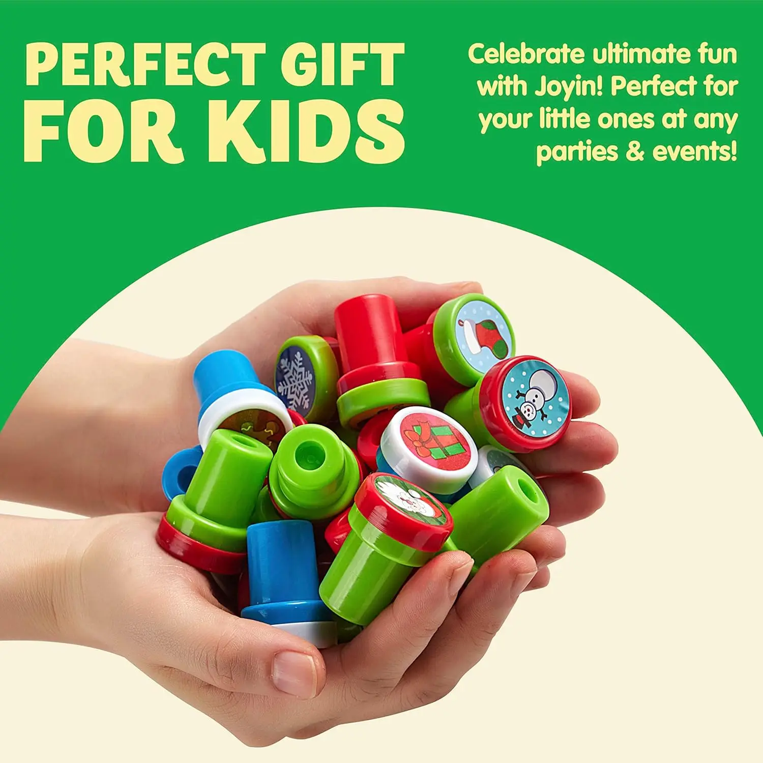 JOYFY 48 Pieces Christmas Assorted Stamps Kids Self-Ink Stamper for Christmas Party Favor Stocking Stuffers Crafts School Prizes