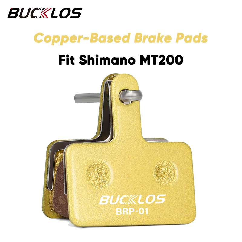 

BUCKLOS Brake Pads Fit B01S B03S B05S Bicycle Copper-Based Disc Brake Pads for SHIMANO MT200 Durable MTB Road Bike Brake Pads