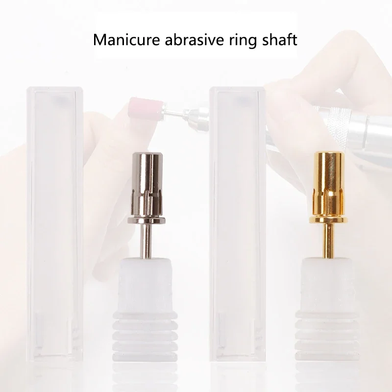 

Nail Drill Bit Sand Ring Shaft Electric Manicure Machine Tungsten steel grinding head shaft dead skin removal tool Accessories