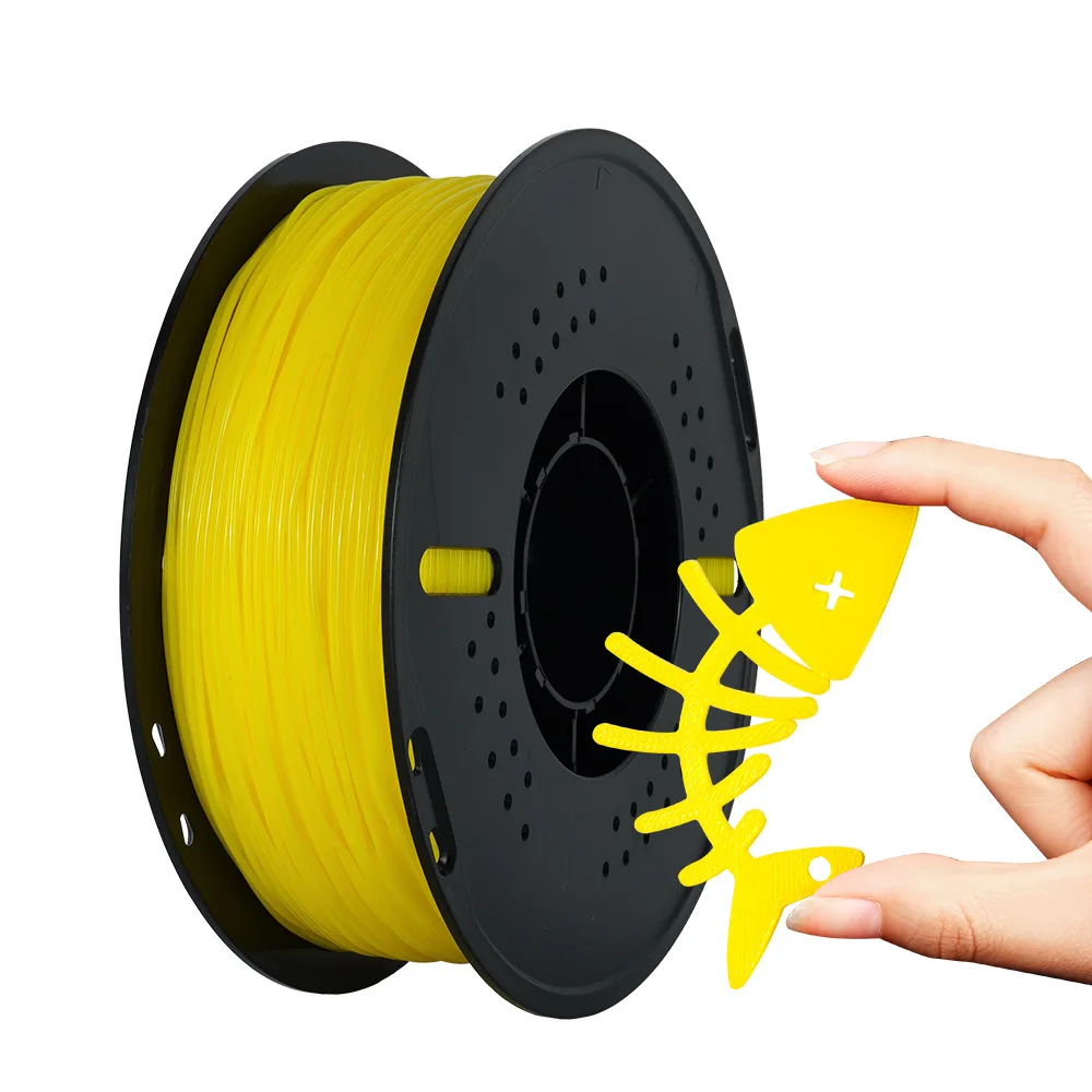 

TPU Flexible 3D Printer Filament 1.75mm 1KG High Elasticity Durable Material for FDM Printers Smooth Printing Non-Brittle