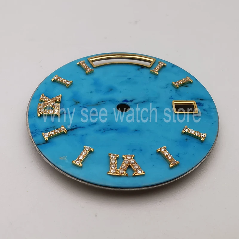 High Quality Watch Accessorious Turquoise Watch Dial For Day Date 118238 18238 Fit to 3155 Movement, Aftermarket Watch  Parts