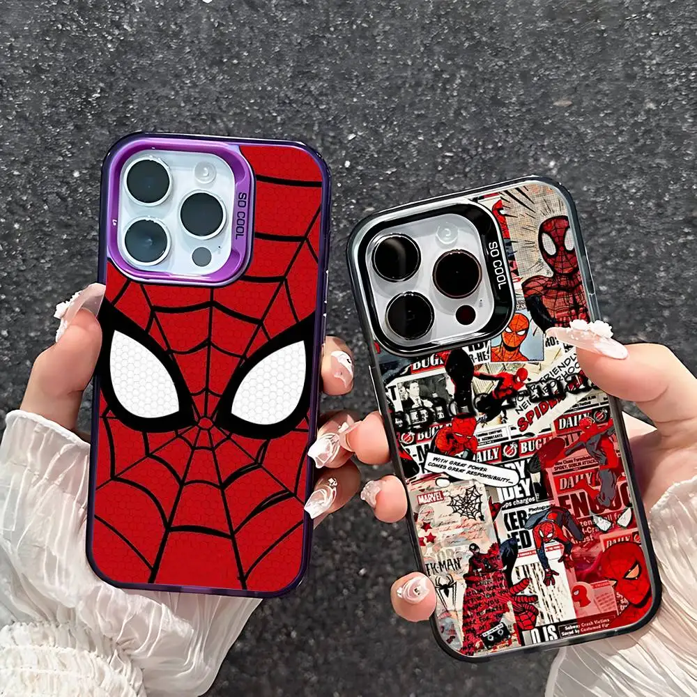 S-Spiders-M-Man Handyhülle für iPhone 17 16 15 11 12 13 14 Pro Max 16 Plus 12 Mini 7 8 XR XS 15Pro MAX Cove