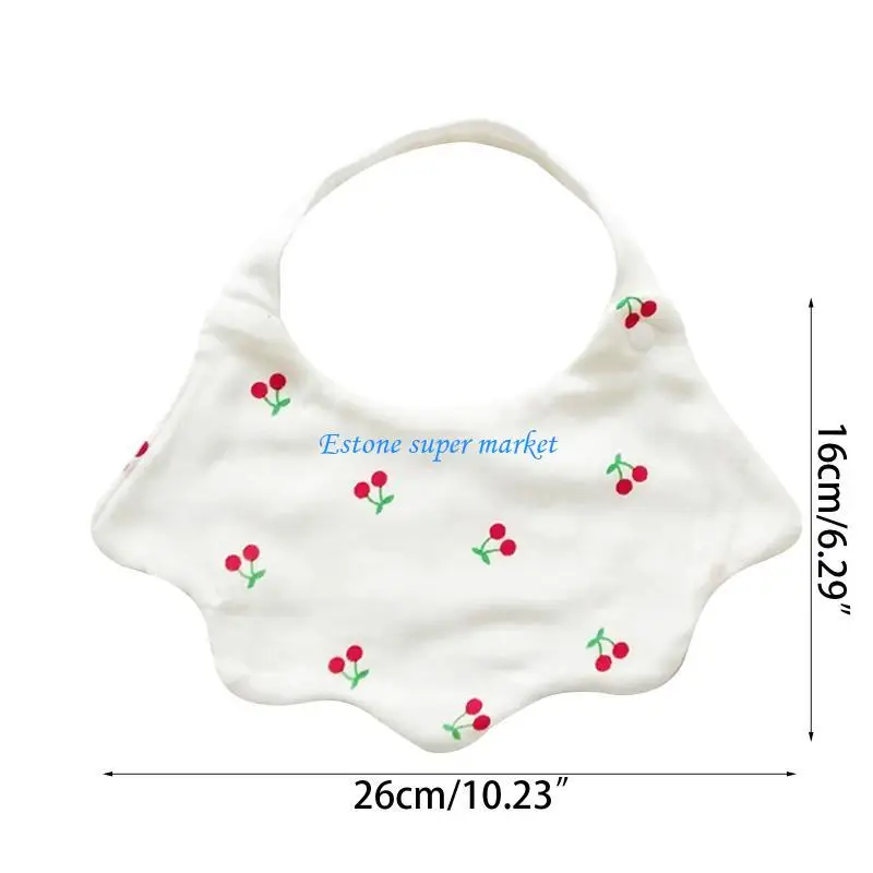 Рисунок 6 - 090b Baby Bib Cartoon Chlower Cherry