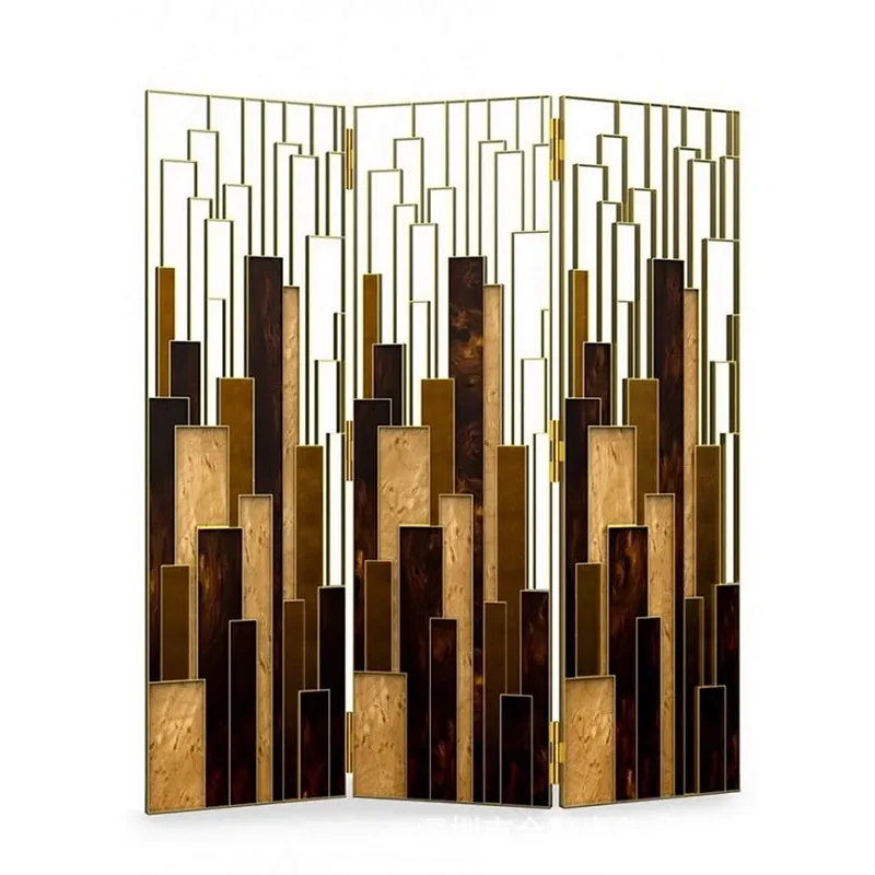 

Household luxury code, modern minimalist art wall, screen partition, living room