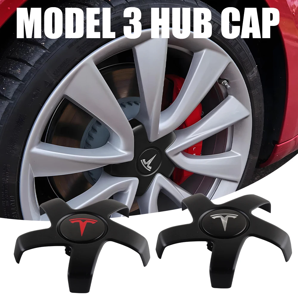 

19-дюймовые 4 шт. колпаки ступицы колес автомобиля, центральная крышка ступицы для Tesla Model 3, авто эмблема, значок, аксессуары OEM 1044234-B, колпачок ступицы