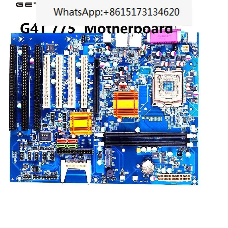 

Getmycom оригинальная новая Промышленная материнская плата G41 775pin с 2 * DDR3 4 * PCI 3 * ISA