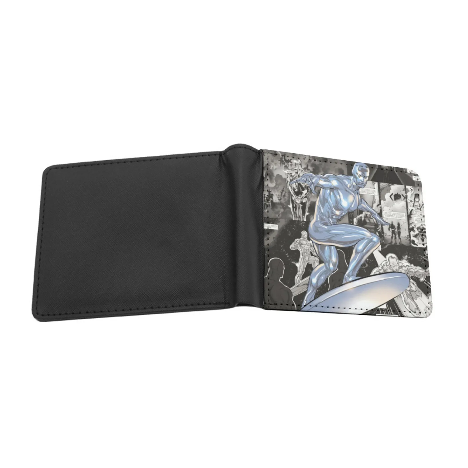 Short Men's Wallets Credit Card Holder Retro Wallet Male Pu Leather Wallet Comics X Men Comics Poser Mr Fantastic Mr