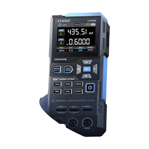 FNIRSI LC1020E High Precision Digital Bridge LCR ESR Tester Resistance Capacitance Inductance Electronic Component Measurement