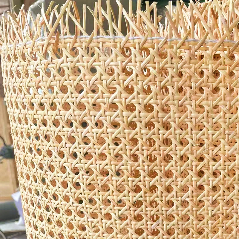 Materiale di riparazione per mobili con cintura intrecciata a mano in vero Rattan naturale per mobili sedie mobili da tavolo bastoni in rete aperta intrecciata fai da te