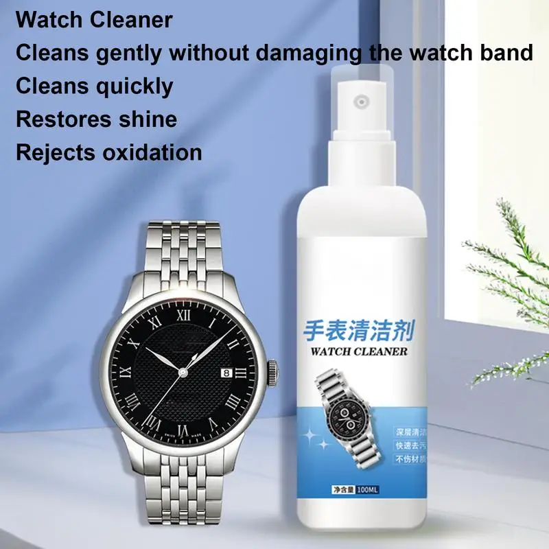 Watch Cleaner Spray Professional 100ml Bottle For Jewelry Cleaning Watch Cleaner Liquid Effective Jewelry Polishing Solution Gem