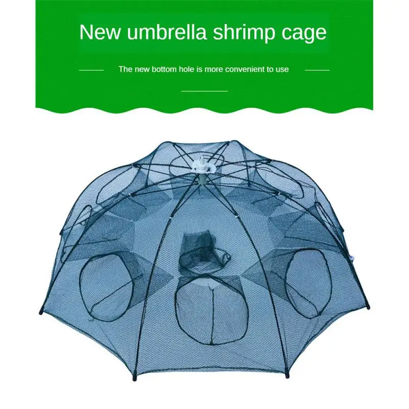 Portable 4-16 Hole Automatic Hand Fishing Net Hexagon Fish Network Casting Nets Crayfish Shrimp Catcher Tank Trap Cage Mesh Tool