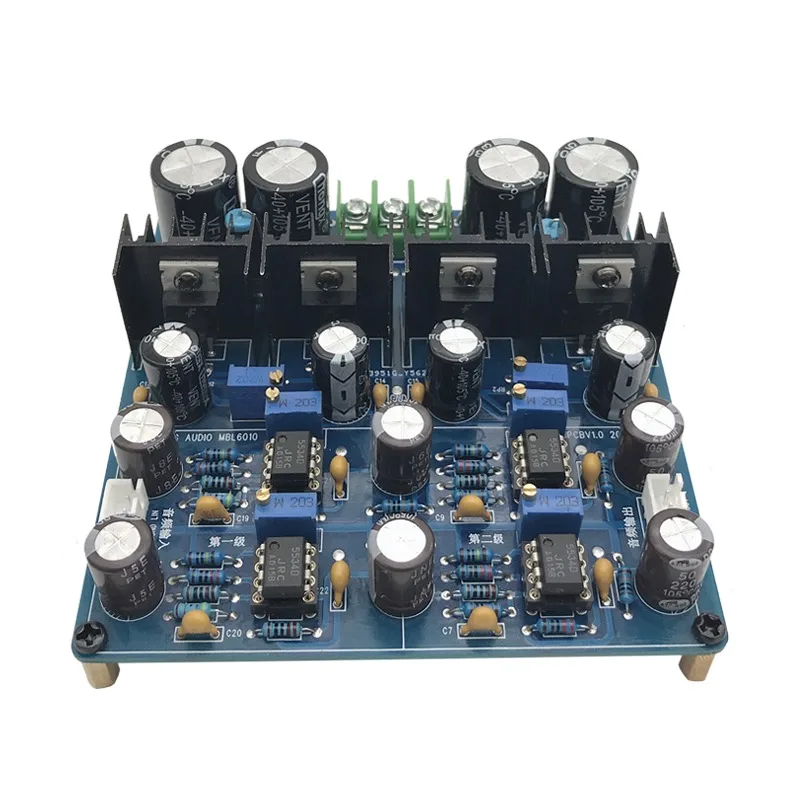 

Refer Name Machine MBL6010 Class A Preamplifier Circuit JRC5534 OP Amp Two-stage Audio Amplifier Board Finished Product