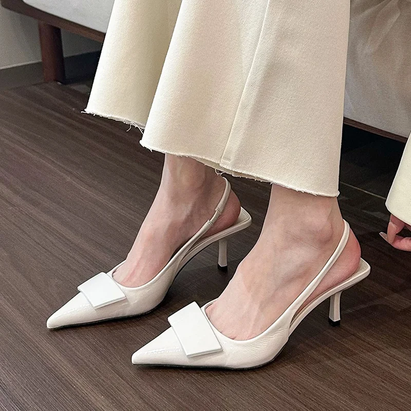 صنادل نسائية مثيرة بكعب عالٍ بمقدمة مدببة أحذية بكعب فاخر لصيف 2026 أحذية جديدة أنيقة على الموضة Mujer De Sandalias