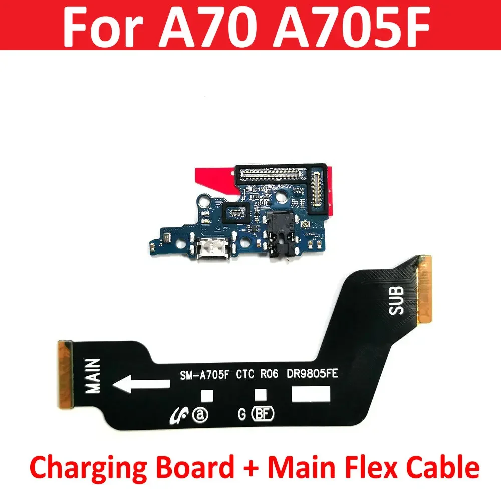 For Samsung A70 A705 A705F USB Charging Dock Port Board Connector Main Motherboard Flex Cable