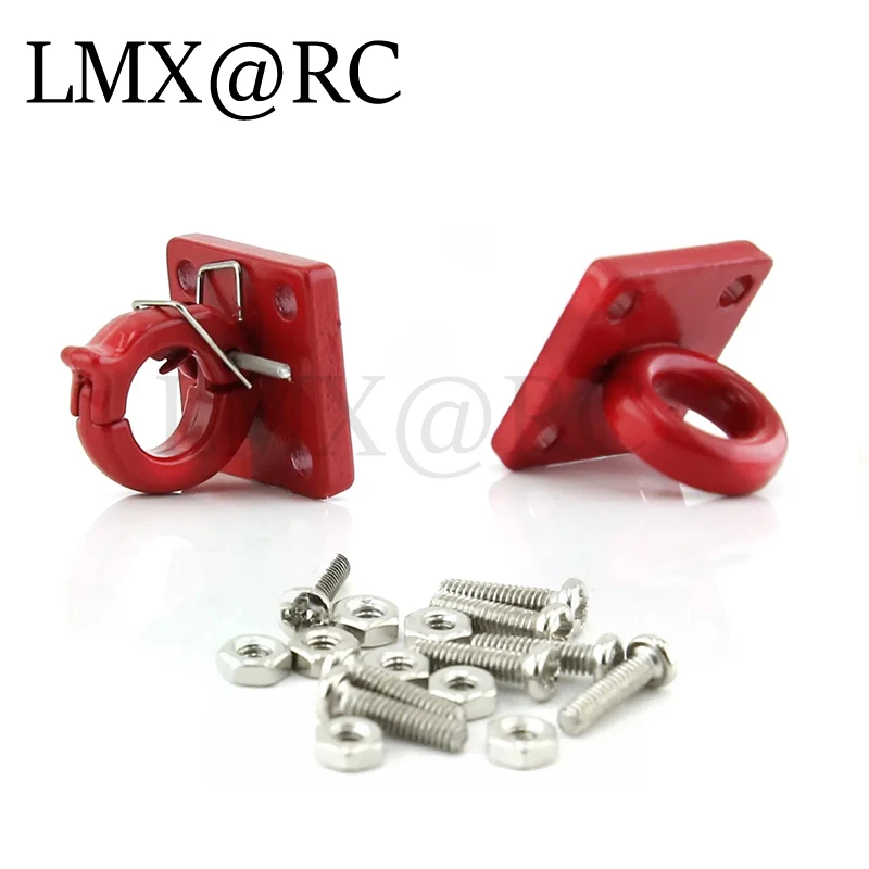 Metal Decoration Trailer Hook for 1/10 RC Crawler Car AXIAL SCX10 90046 TRX4 Defender RC4WD D90 D110 Upgrade Parts