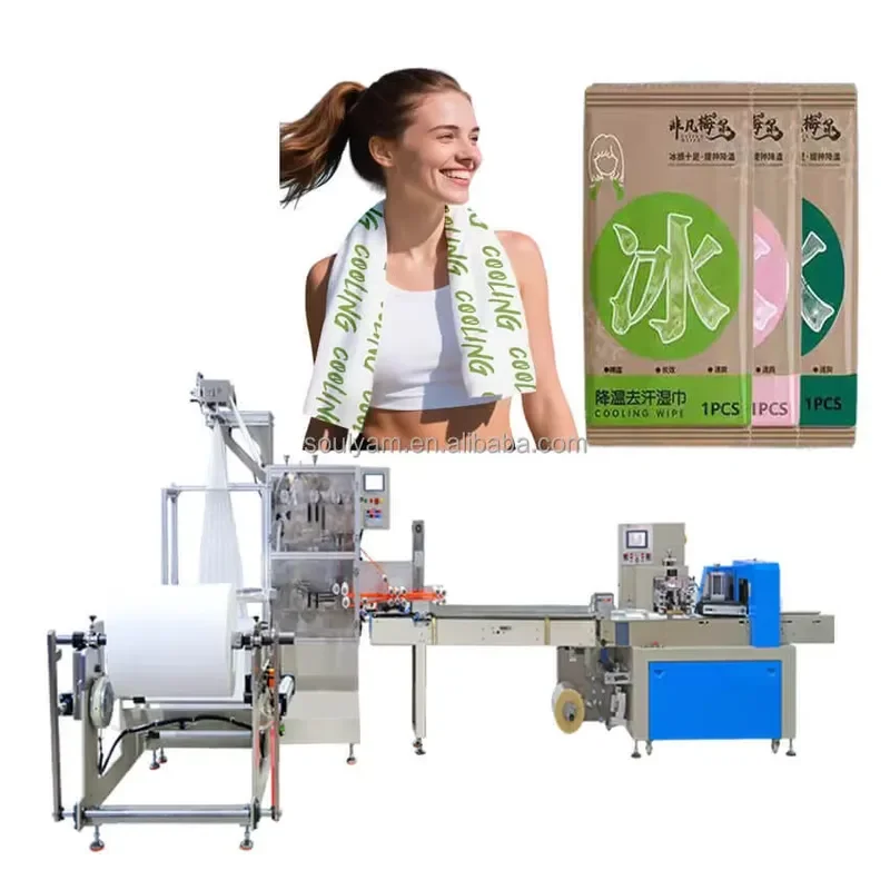 Recycling Machine 2026 Automatic Ice Cooling Wet Wipes Machine for Refreshing Wet Wipes Cooling Wipes Production