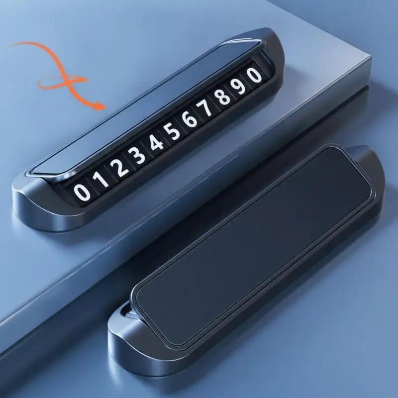 Car Temporary Parking Phone Number Plate One Click Hide Function For Daily Car Parking Use High‑Visibility Non‑Slip