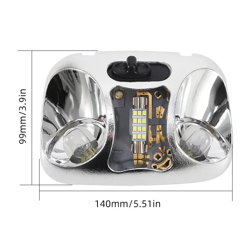 Interior Overhead Roof LED Celling Reading Light For Ford Ranger 1993-2004 Headliner Dome Map Light Lamp F37Z-13776-B F37Z13776B