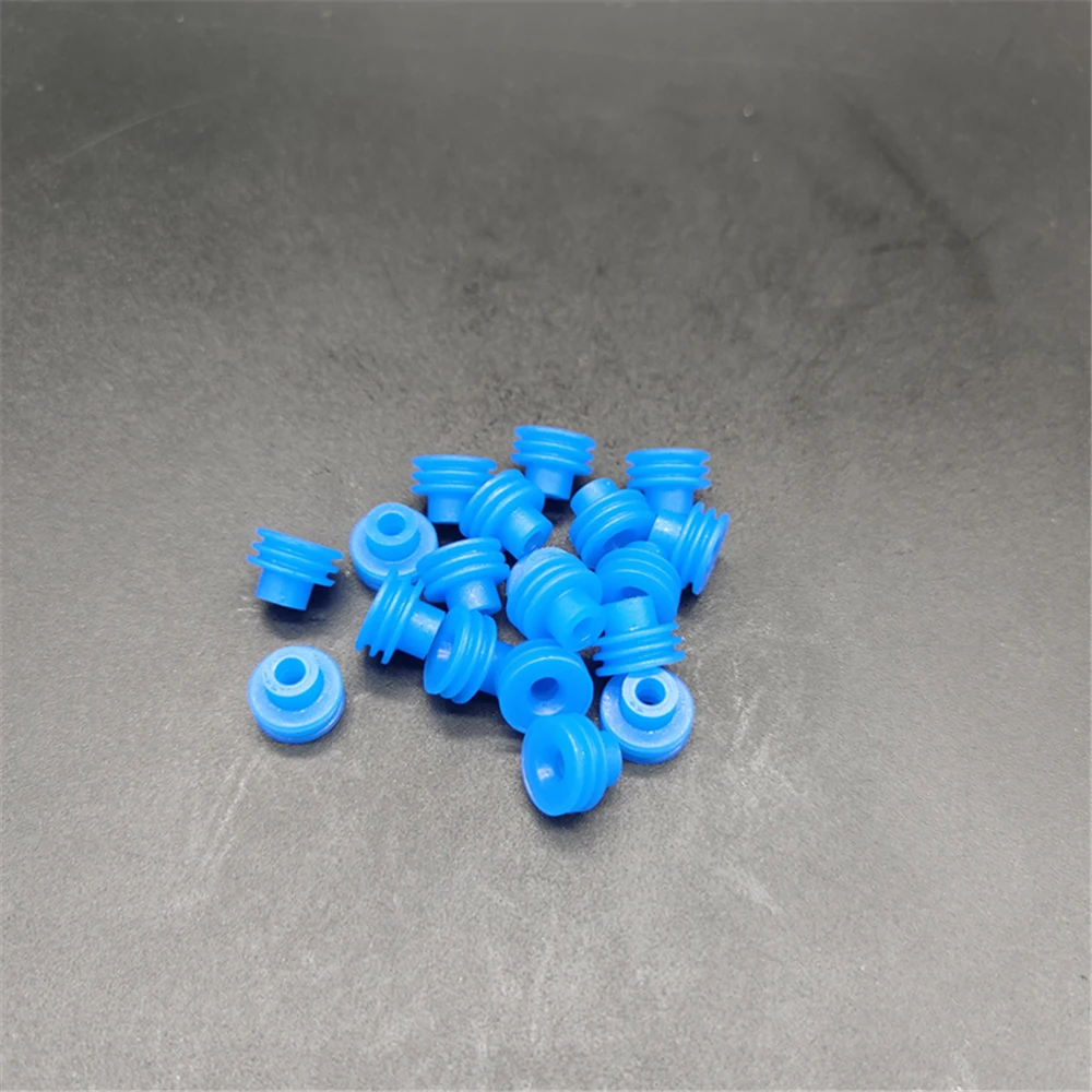 15324996 Blue Single Wire Seal Original Metri-Pack 630 Series 10 AWG Silicone 3.61-4.5mm for Automotive Connector