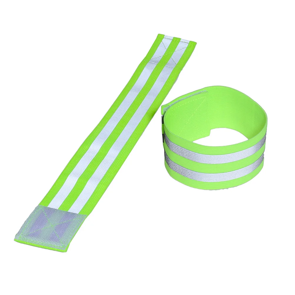 

4 pcs Reflective Elastic Band High Visibility Safety Gear for Night Running Cycling Walking Adjustable Straps Outdoor Tools