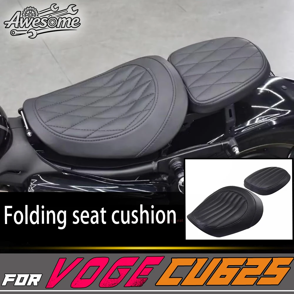 Foldable Rear Passenger Seat Cushion Kit Fit VOGE CU625 Convert Solo Seat To Dual Seater