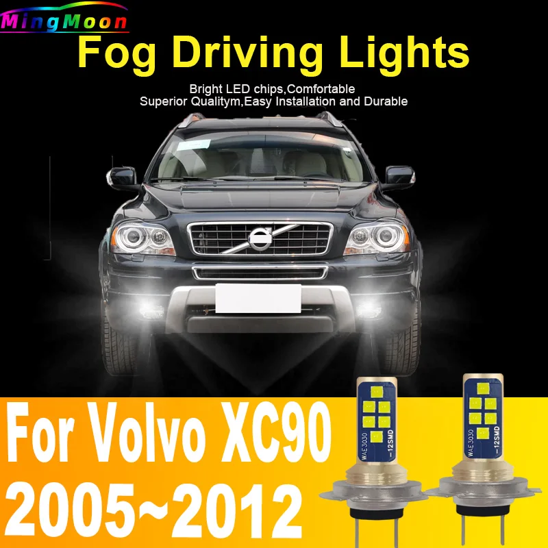 

2pcs H7 Led Light Canbus Bulb Car Headlight High Power Car Fog Diode Moto Driving Running Lamp 12V 55W For Volvo XC90 2005~2012