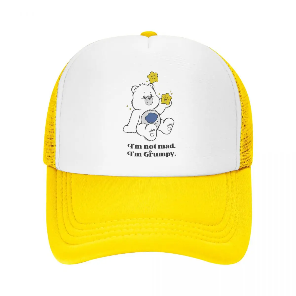 Care Bears Grumpy Bear I'm Not Mad I'm Grumpy Baseball Caps Adult Hip-Hop Sun Hat Hats Adjustable Snapback Caps Sun Caps Summe