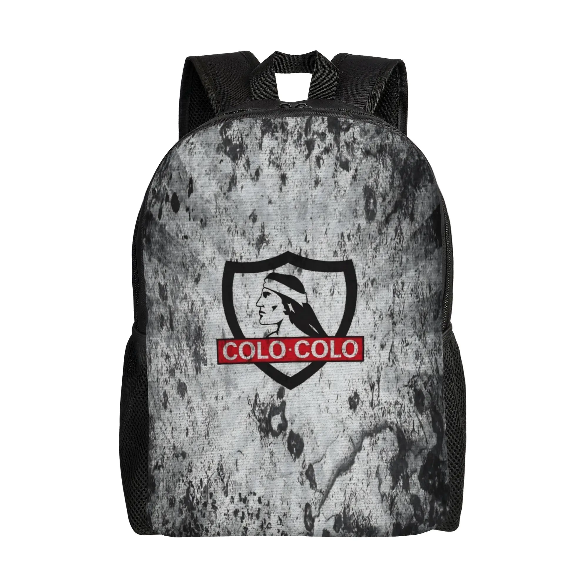 

Colo-Colo Football Backpack for Men Women Cool High School Work Daypack College Canvas Bags Sports