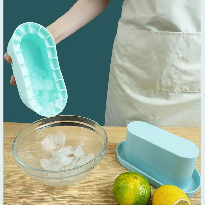 Large Silicone Ice Cube Mold Round Ice Bucket Summer Homemade DIY Refrigerator Freeze Ice Maker Ice Kitchen Bar Cube Mold Tools