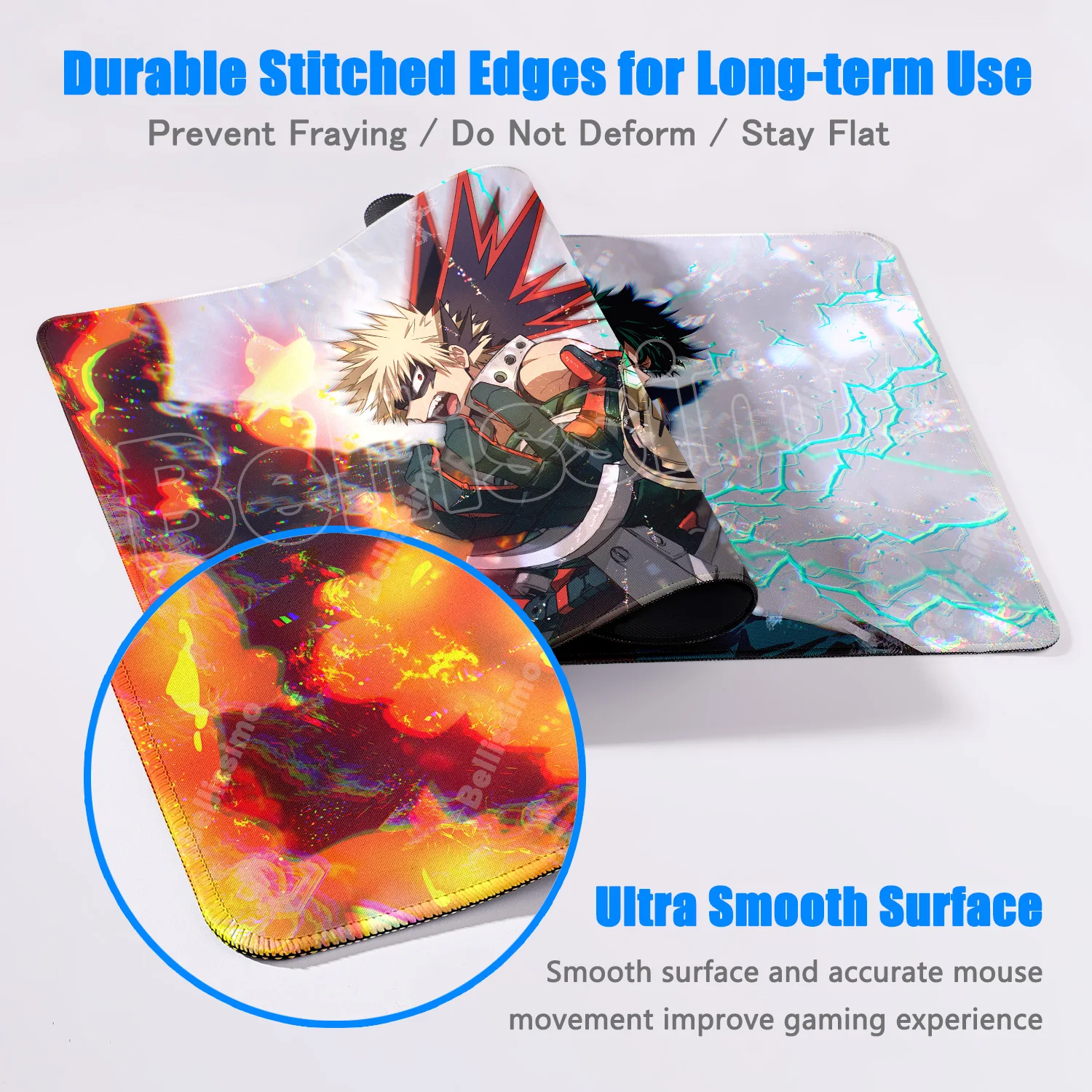 Bakugou Katsuki My Hero Academia Mousepad HD Printing Computer Gamers Locking Edge Non-slip Mouse Pad XXL Keyboard PC Desk Mat