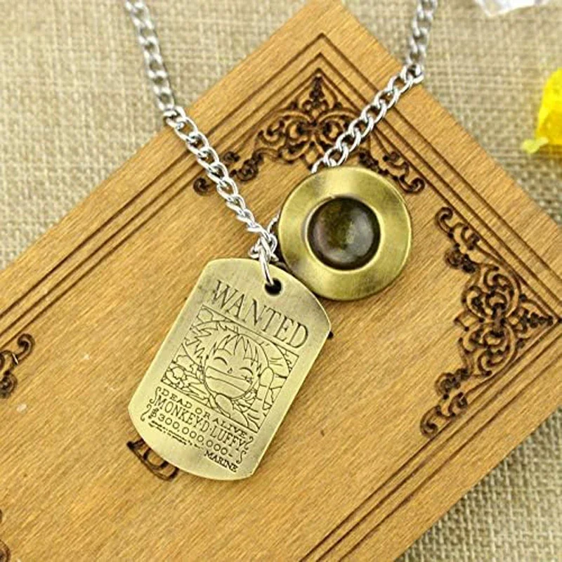 Cap Cosplay for Boys Men Son Anime Luffy Skeleton The Straw Hat Pirates Rope Chain Pendant Necklace