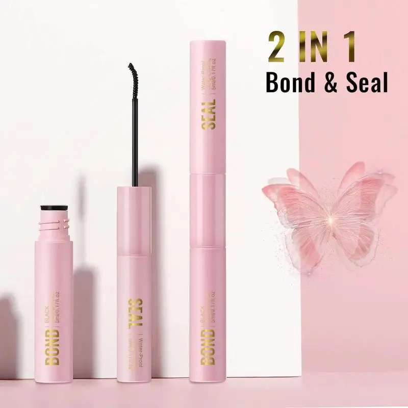 

【WHB】Glue False Eyelashes New Double Heads 2 In 1 Bond And Seal Lash Glue ,Waterproof Long Lasting DIY Cluster Eyelash Glue