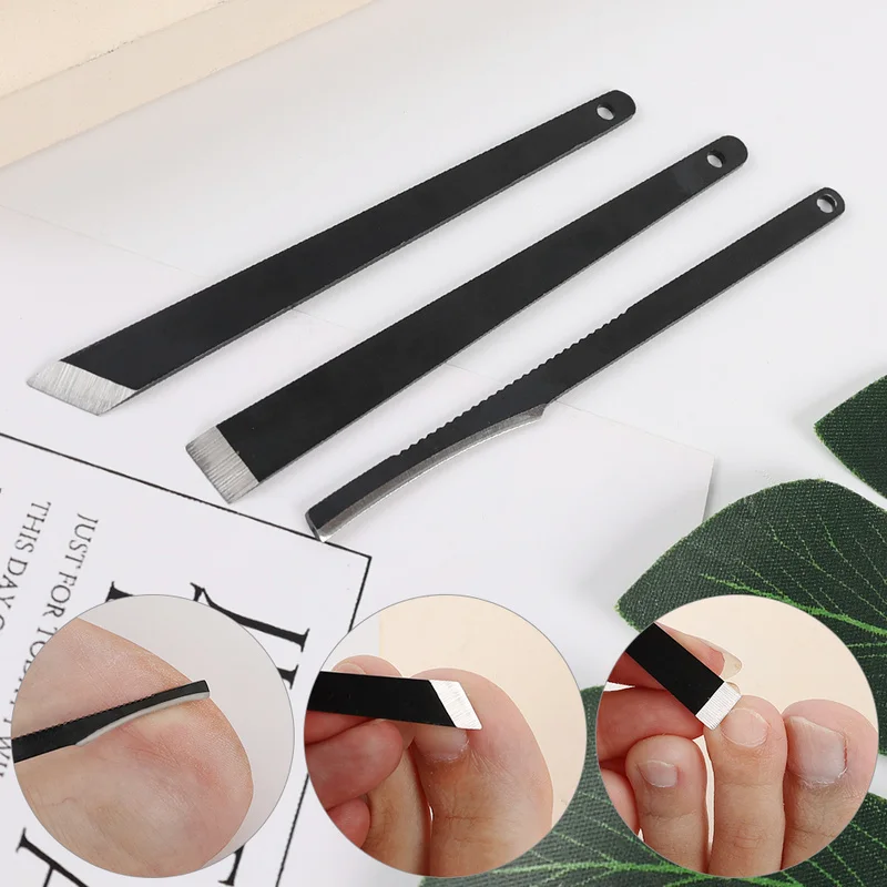 3/5PC Ingrown Nail Clipper Manicure Tools Toenail Scraper Feet Nail Cuticle Pusher Knife Set Dead Skin Remover Files Foot Care