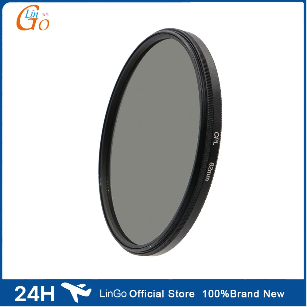 LinGo CPL 82mm 86mm 95mm 105mm Circular Polarizer Lens Filter for Universal Camera DSLR SLR Filters