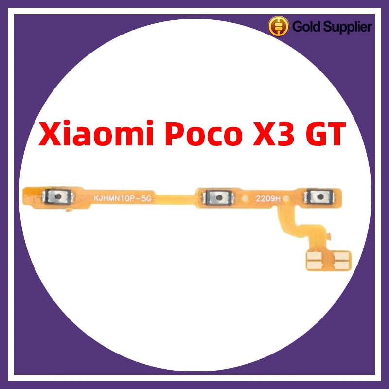 For Xiaomi Poco X3 GT Power ON OFF Volume Camera Key Button Switch Flex Cable Replacement