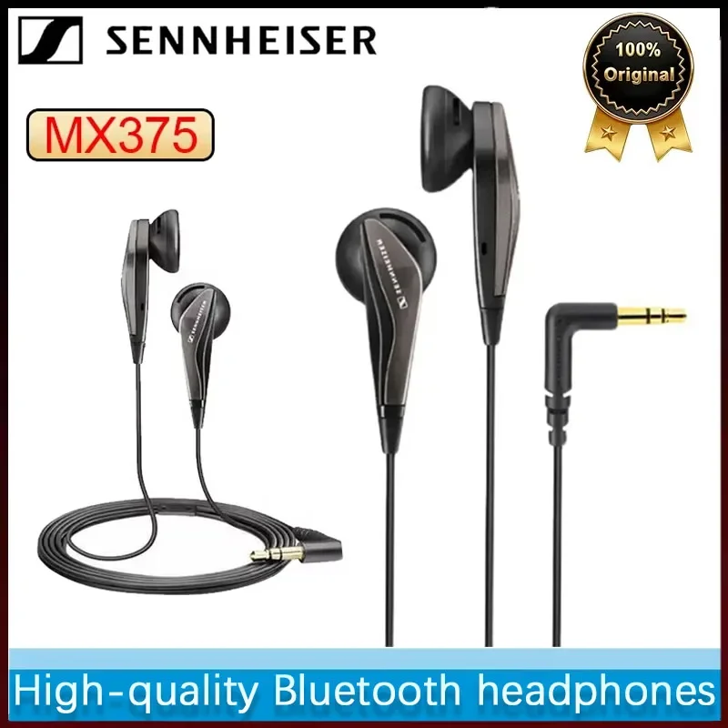 

Стереонаушники Sennheiser MX375 с глубоким басом, гарнитура 3,5 мм, спортивные наушники, HD-разрешение, HIFI, шумоподавление