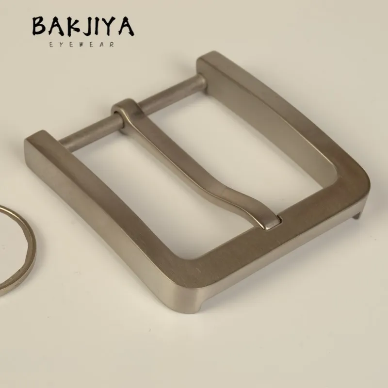

1Pcs Pure Titanium Pin Buckle Rustproof Men's Belt Buckles Metal Waistband Clasps for Leather Belts Head Accessories 36/38/40mm