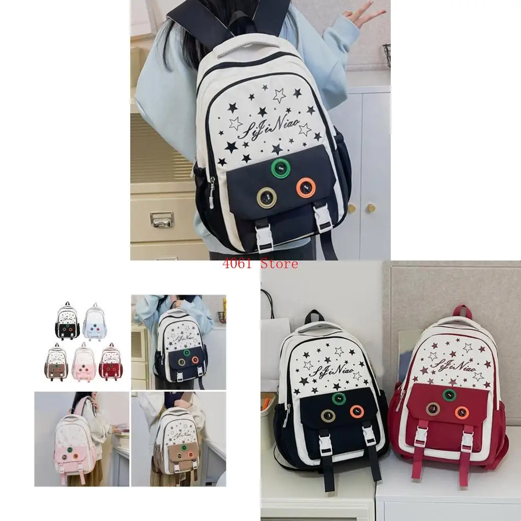 

Travel Bag Star Print rackpack Корейские стили повседневные однополосные школьные рюкзак