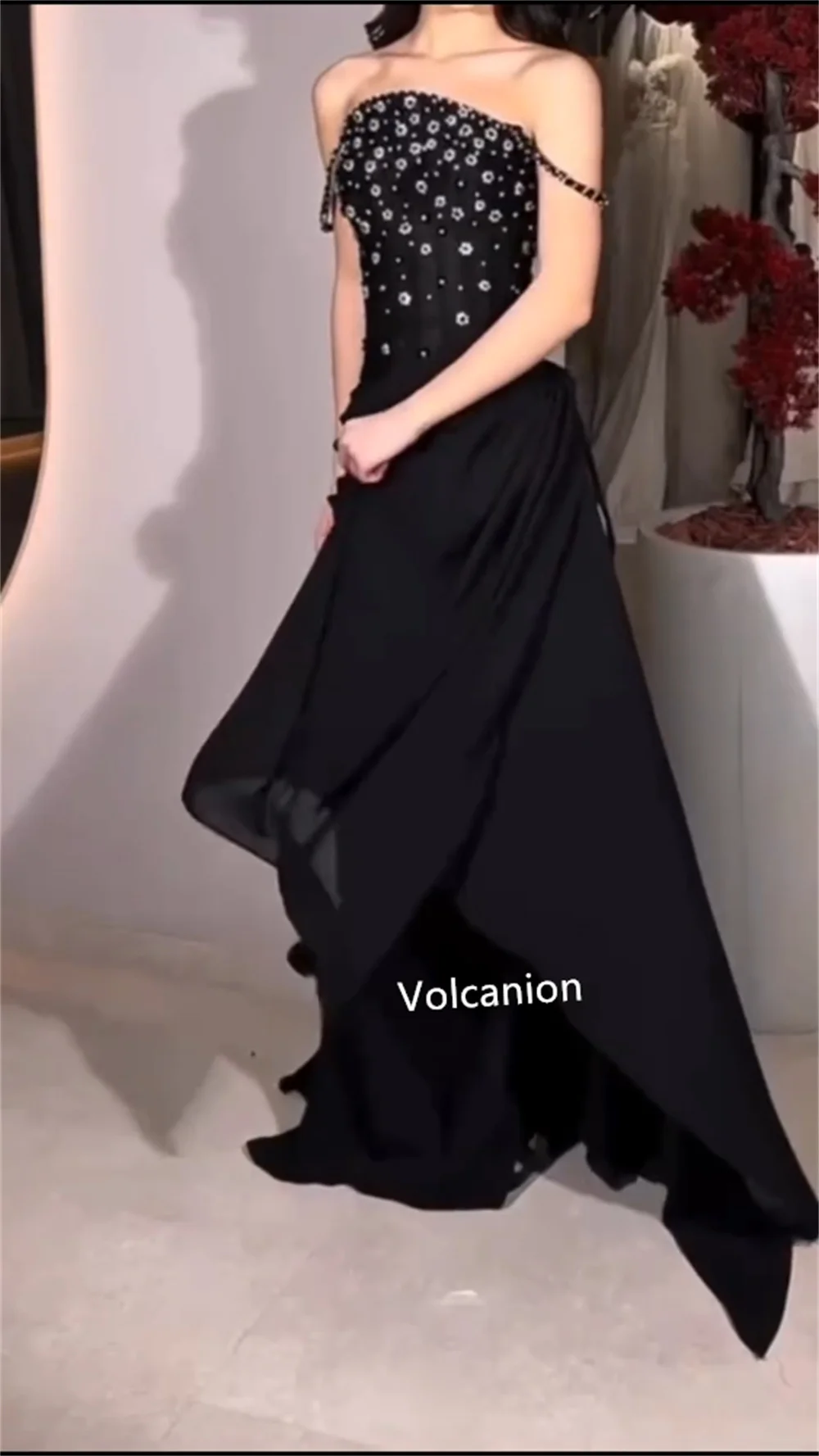 تخصيص الشيفون الديكور رايات غمد فساتين طويلة حمالة مفصل مناسبة حفلة موسيقية كلاسيكية رائعة مطابقة