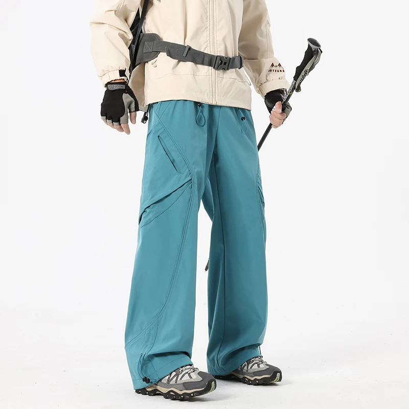 Autumn New Arrival Unisex Straight - Leg Workwear Leisure Pants with Water - Repellent Hiking Design