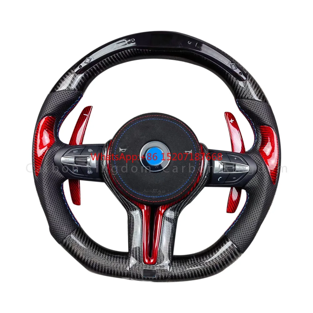 

Carbon Fiber Steering Wheel for M2 M3 M4 M5 M6 X5M X6M F80 F30 F10 LED car Steering Wheel