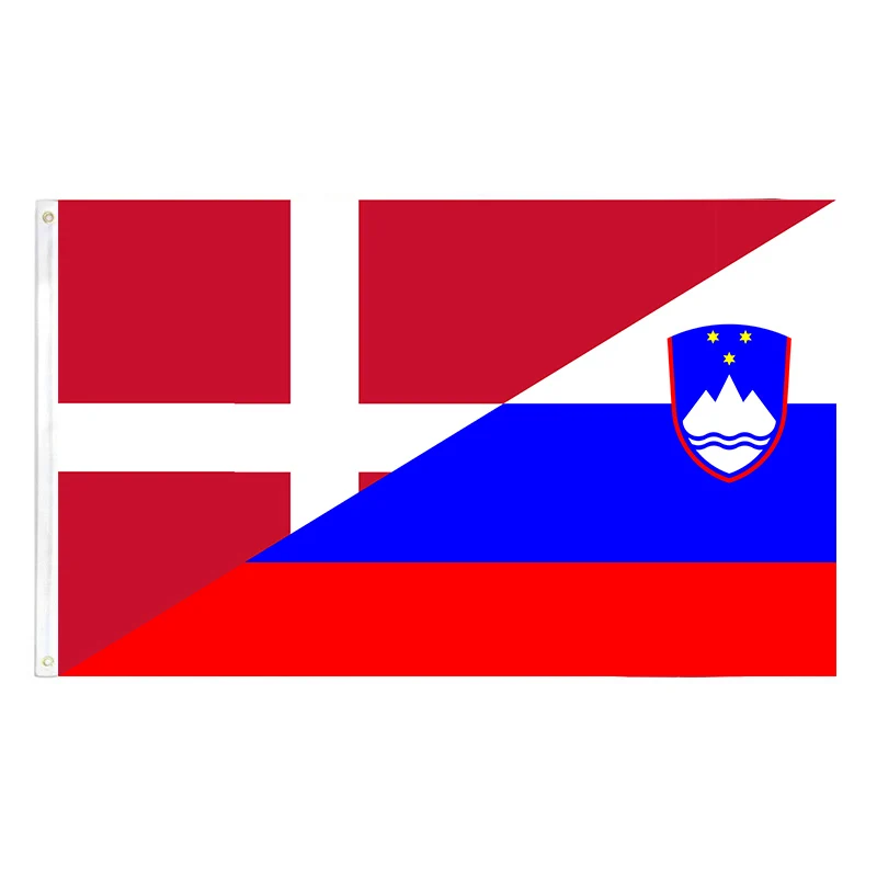 Group C Denmark Slovenia Flag Friendship 2ft*3ft (60*90cm) 3ft*5ft (90*150cm) Size Christmas Decorations Flag Banner