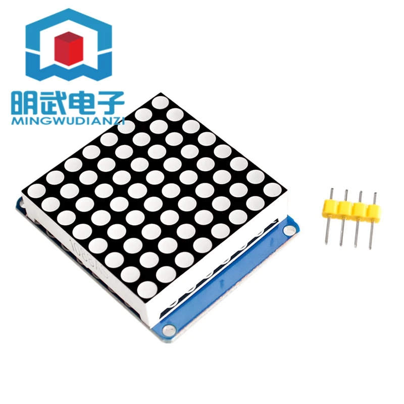 وحدة شاشة LED نقطية 1.2 بوصة 8X8 * 8 باللون الأحمر مع واجهة I2C وشريحة السائق