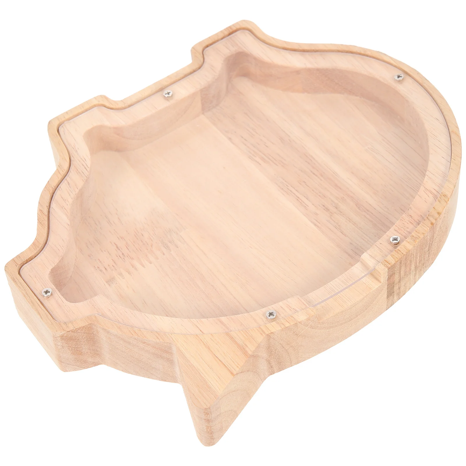 صندوق نقود خشبي على شكل حيوان مبتكر، تصميم ذو سعة كبيرة، هدية رائعة للأطفال، حصالة على شكل حيوان للبالغين