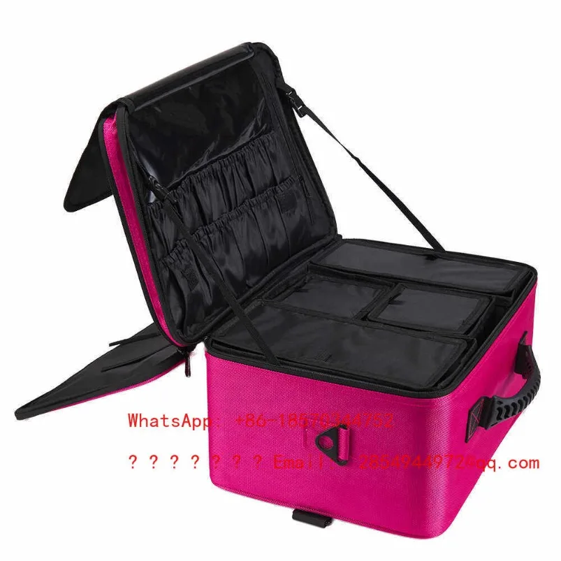 Heightened Large Baffle Cosmetic Bag Portable Large Capacity Follow-up Professional Beauty Salon Toolbox Box