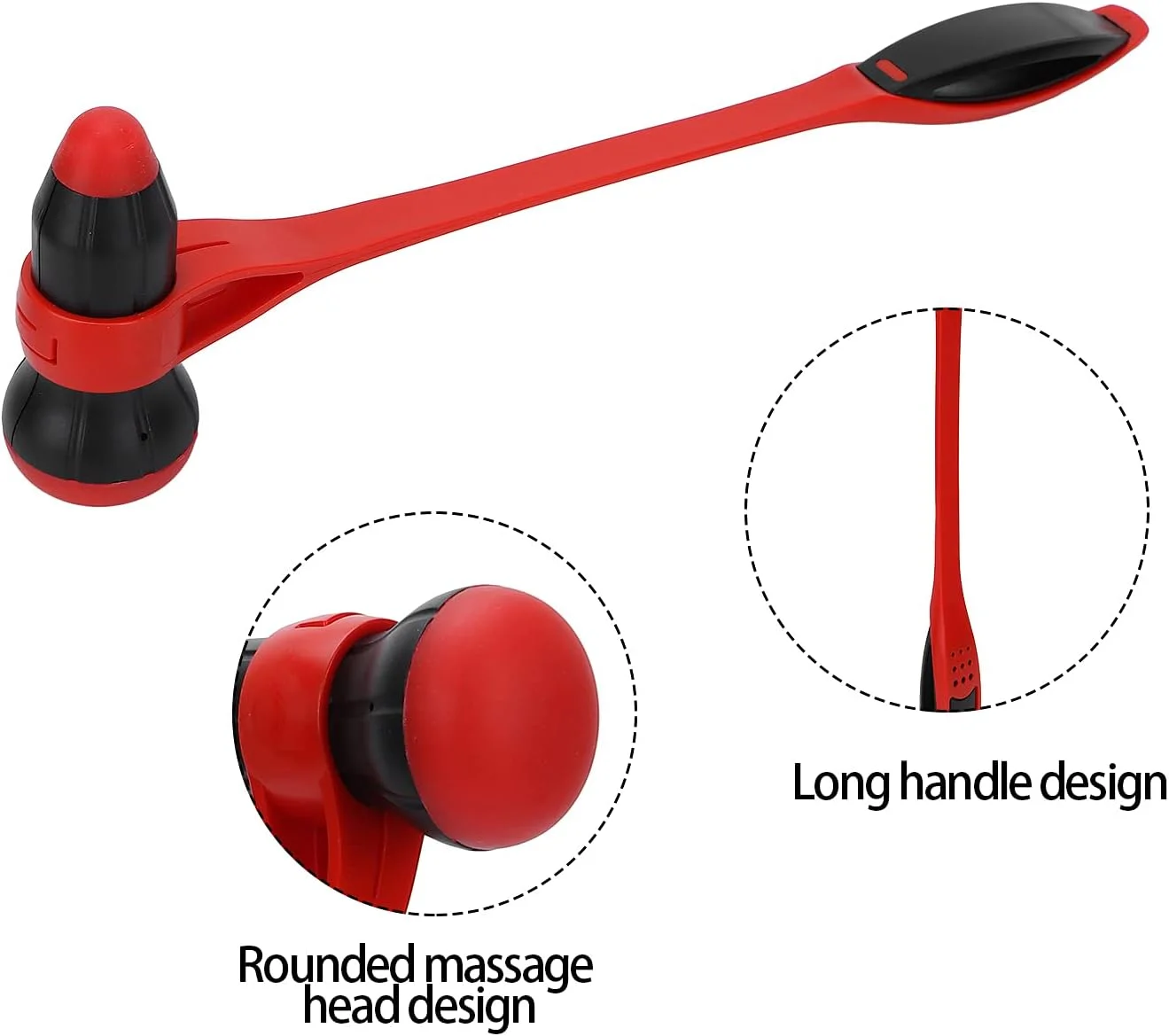 Back Knock Hammer,Massage Hammer, Multi Functional Hammer Stick Massage Beat Elastic Full Body Massage Stick Body Stress Release