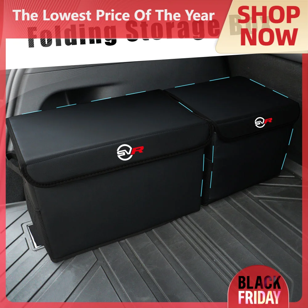 Car Trunk Storage Large Capacity Box Auto Tool Storage Bag Folding Boxs For Land Rover SVR Range Evoque Defender L322 LR2 Evoque