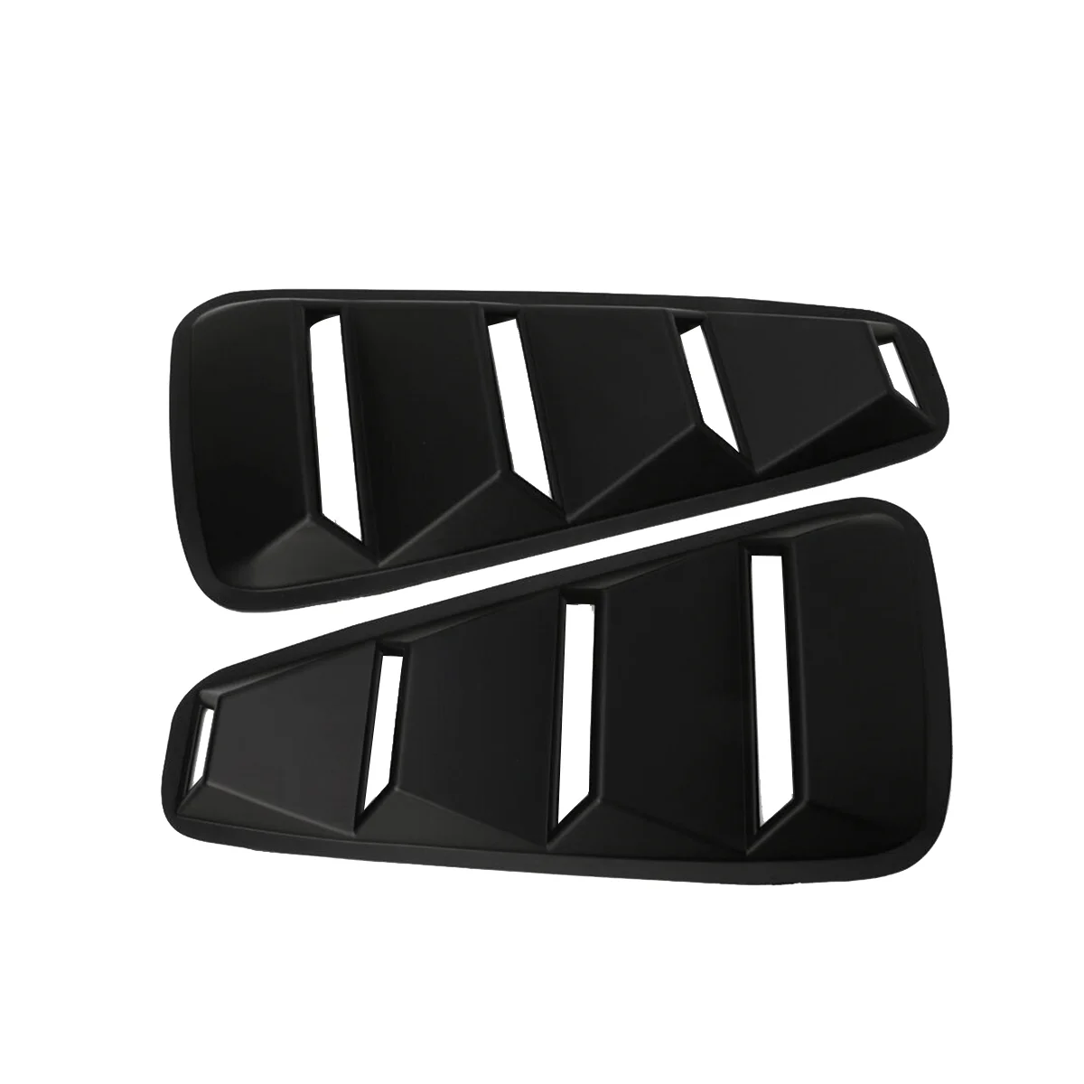 

Blakc 1/4 Rear Side Vent Quarter Window Louver Shutter Cover Trim for 2005-2014 Ford