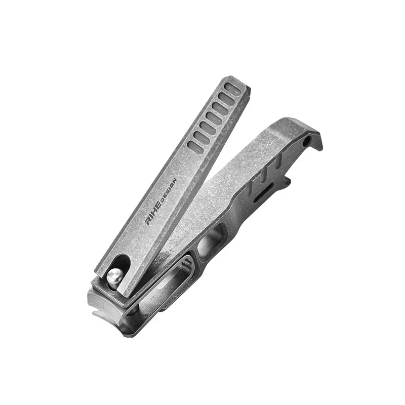 Imagem -05 - Edc Titanium Alloy Nail Clippers Cortador de Unhas High End Anti Splash Outdoor Camping Tools
